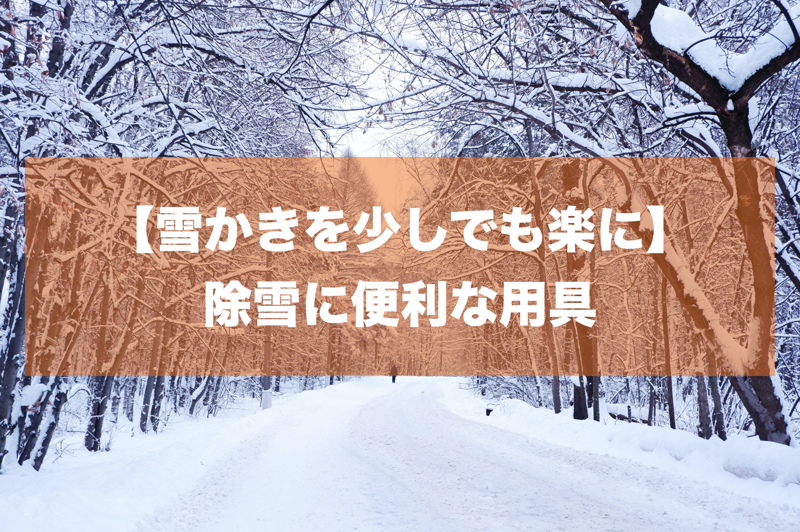 雪かきを少しでも楽に 除雪に便利な用具 8選 Minami No Kumo Blog